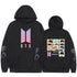 Bangtan Boys Cartoon Hoodie Gradient Love Yourself Logo Hoodies